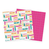 12" Paper A Story Of Chasing Sunshine - Happy Summer Words