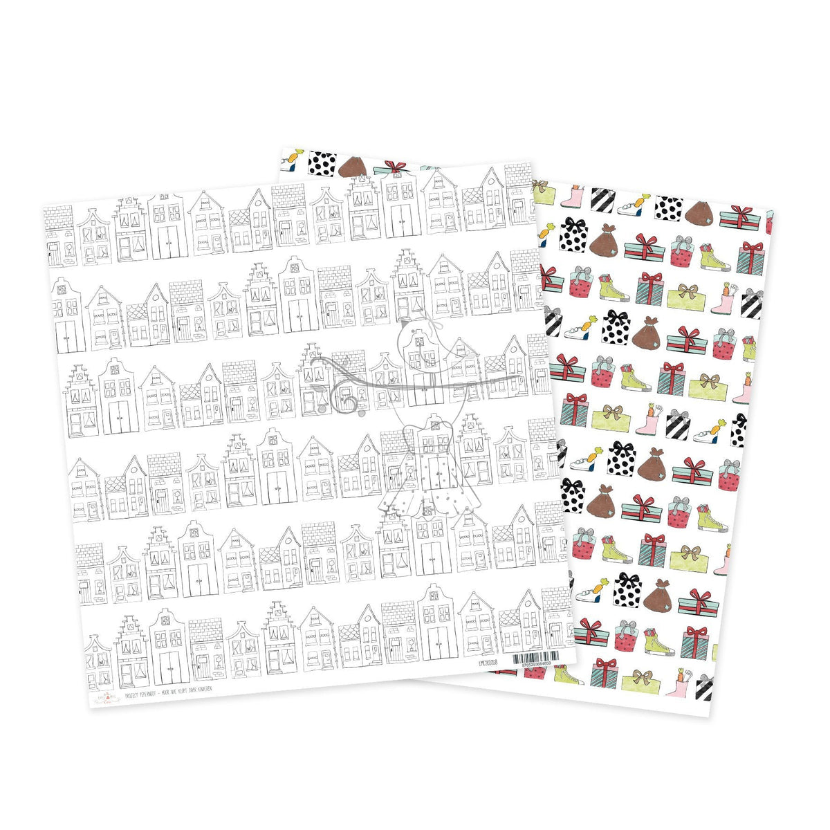 12" Paper Project Pepernoot - Hoor Wie Klopt Daar Kinderen