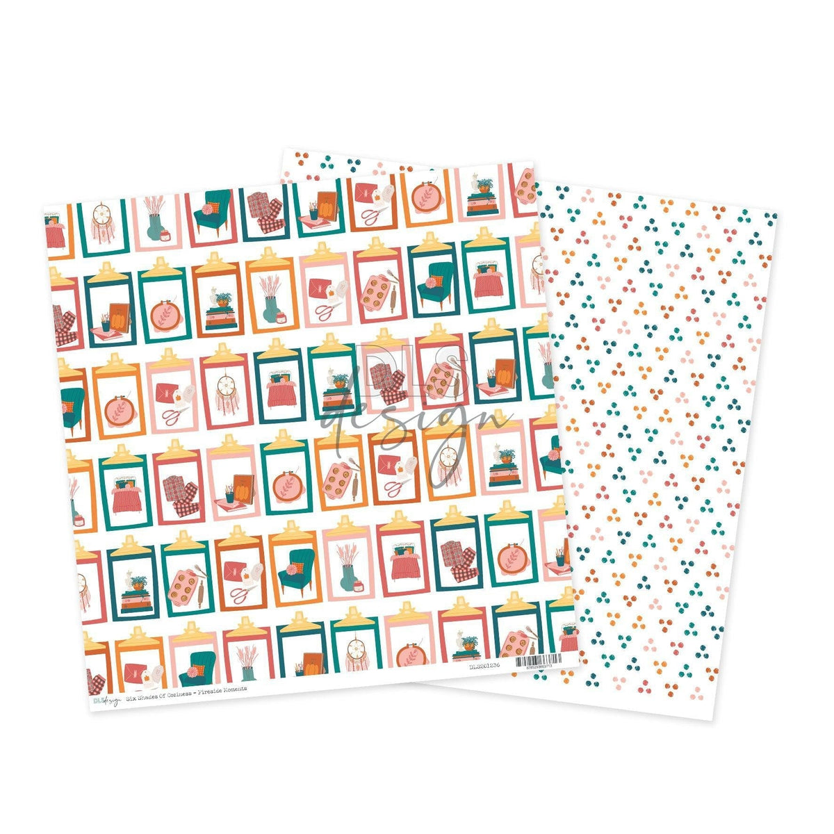 12" Paper Six Shades Of Coziness - Fireside Moments