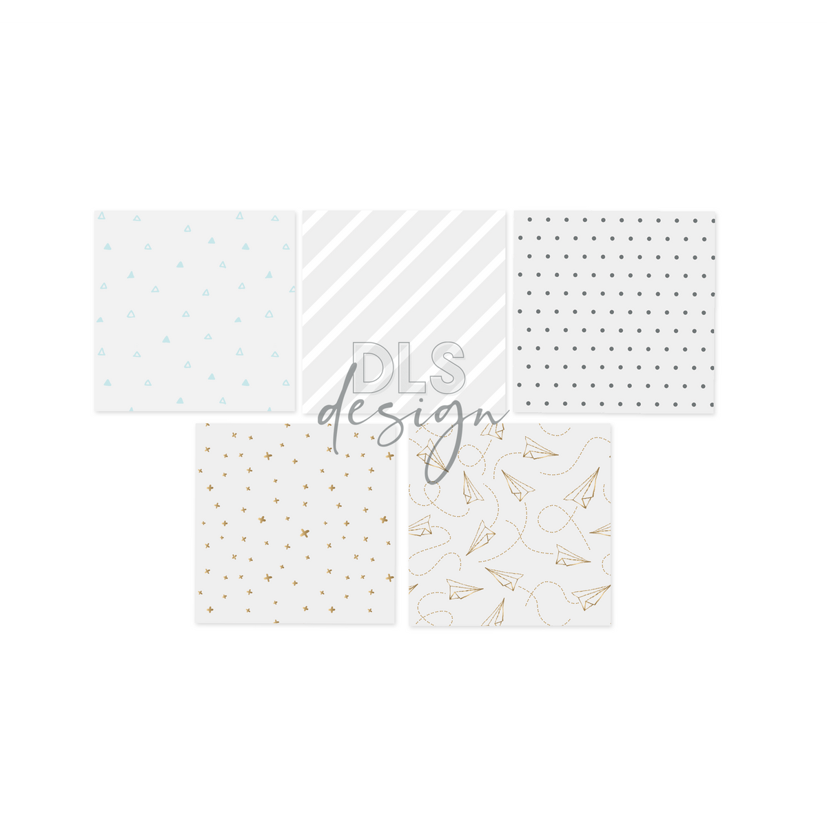 Acetate Sheets Set shapes - Planes, Crosses and Dots