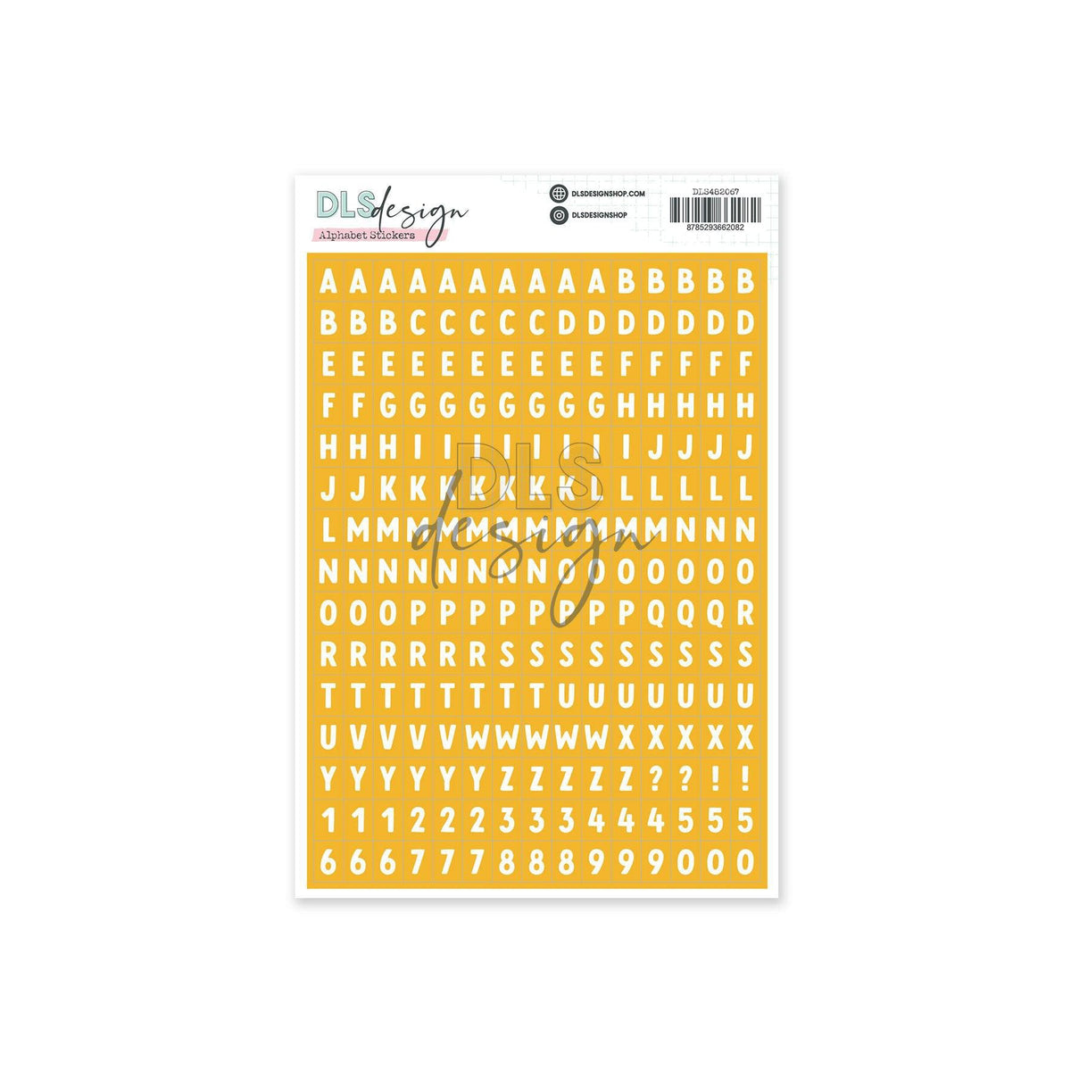 Alphabet Stickers Caleb Sunset
