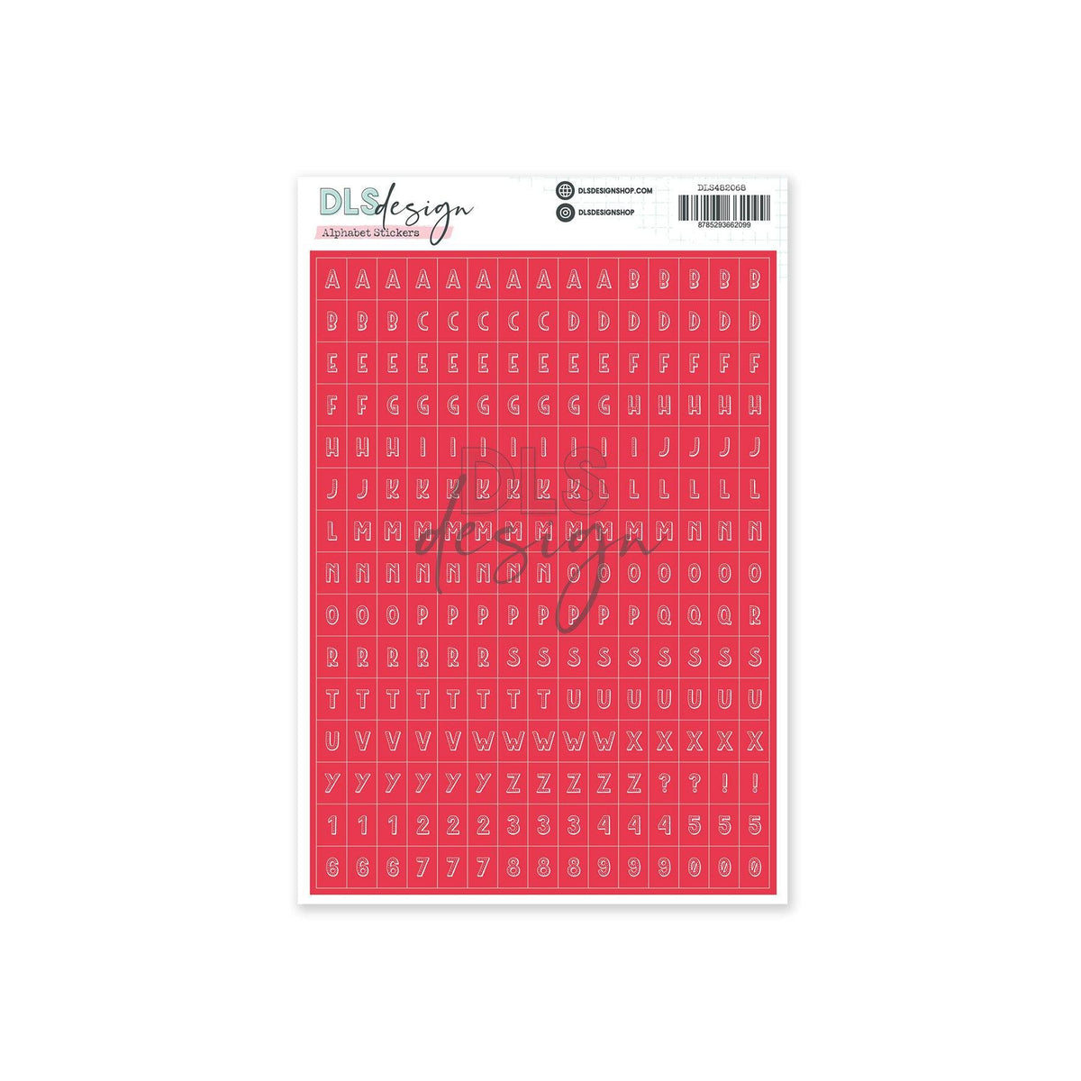 Alphabet Stickers Circus Bright Red