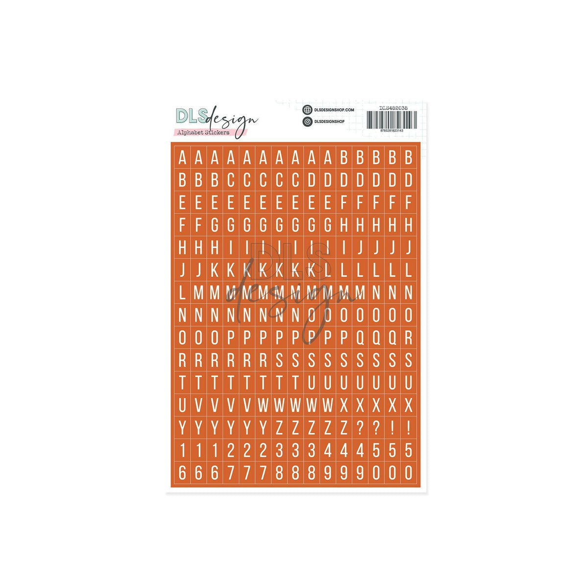 Alphabet Stickers Gilmo Rust