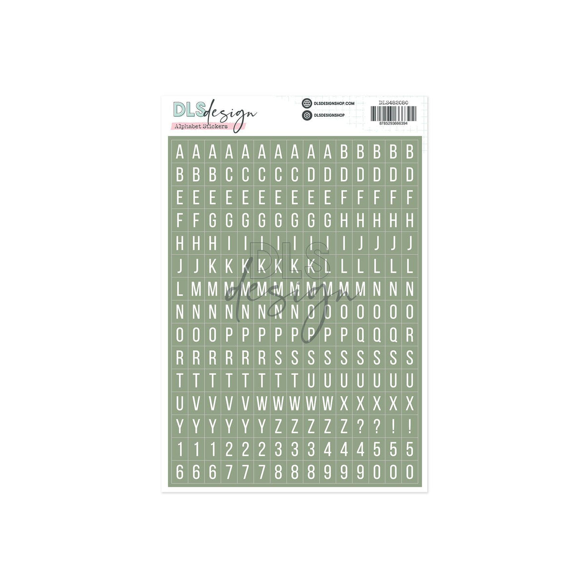 Alphabet Stickers Gilmo Soft Sage