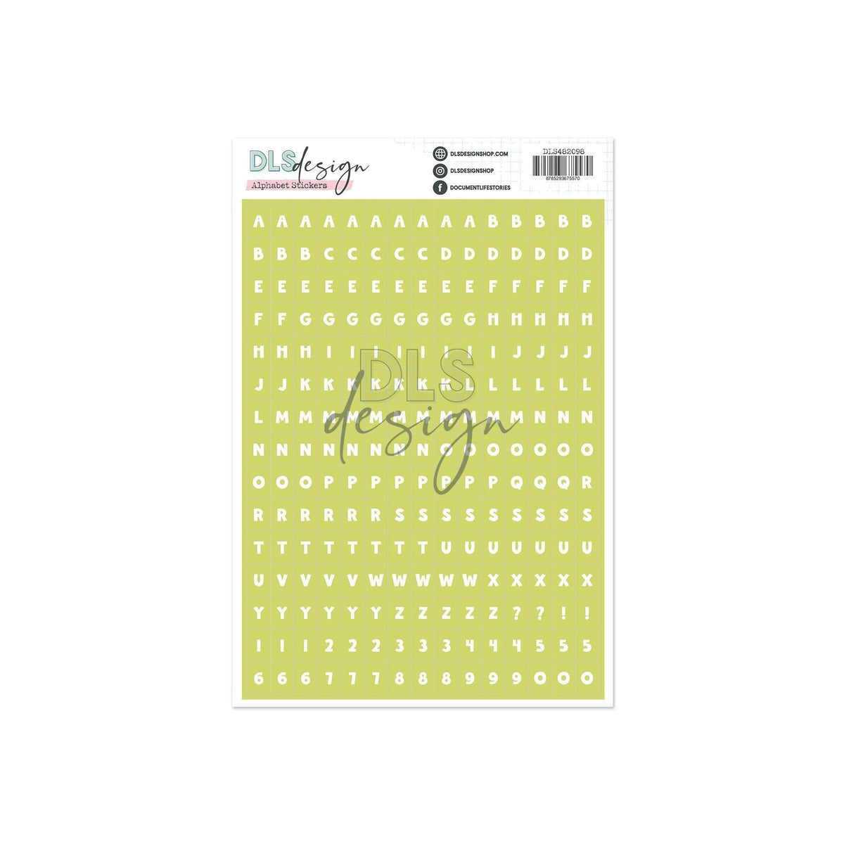 Alphabet Stickers Levi Matcha