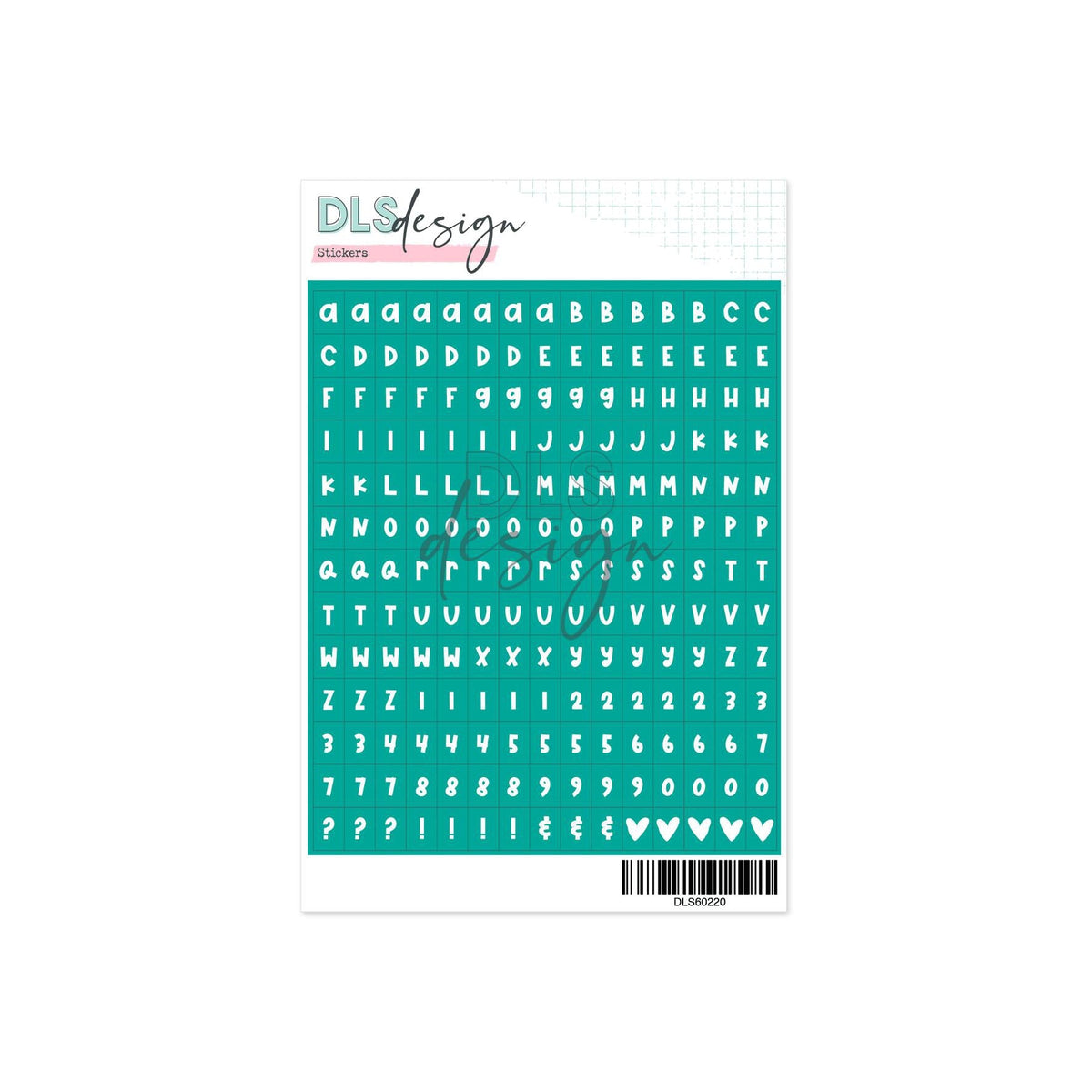 Alphabet Stickers Mason Peacock