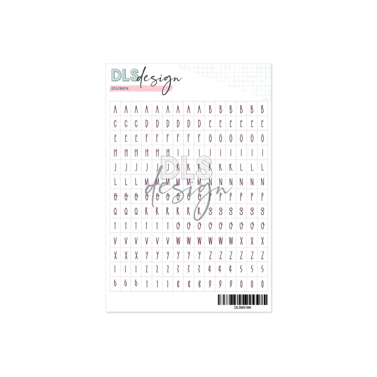 Alphabet Stickers Mila Purple