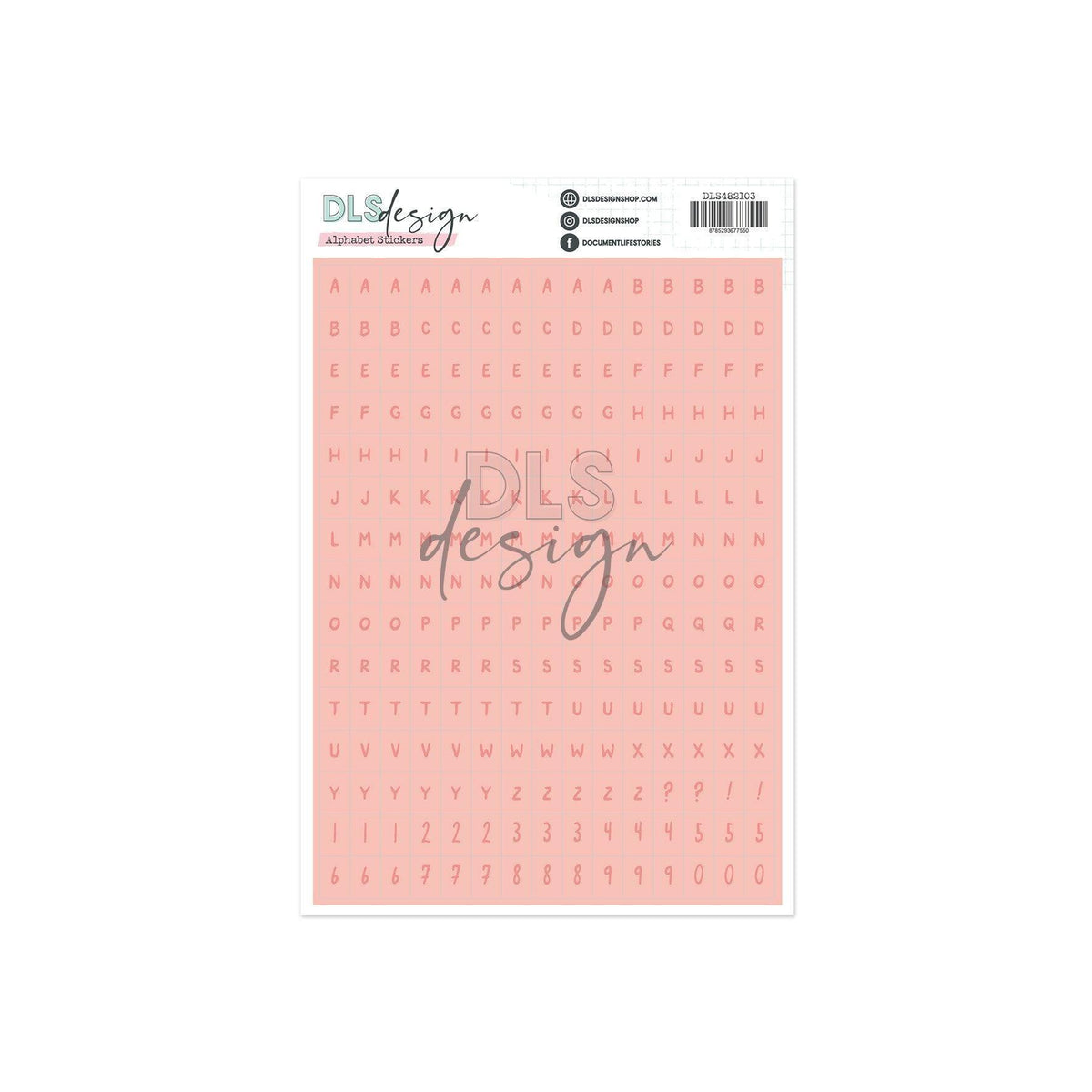 Alphabet Stickers Nina Coral Sands