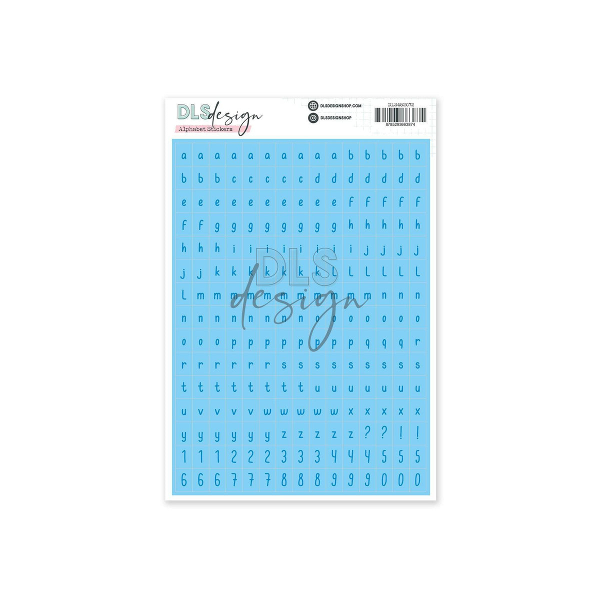 Alphabet Stickers Rosie Azure