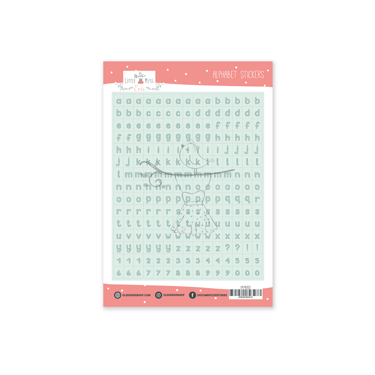 Alphabet Stickers Seafoam December Stories