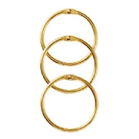 Book Binding Ring | Gold 38mm