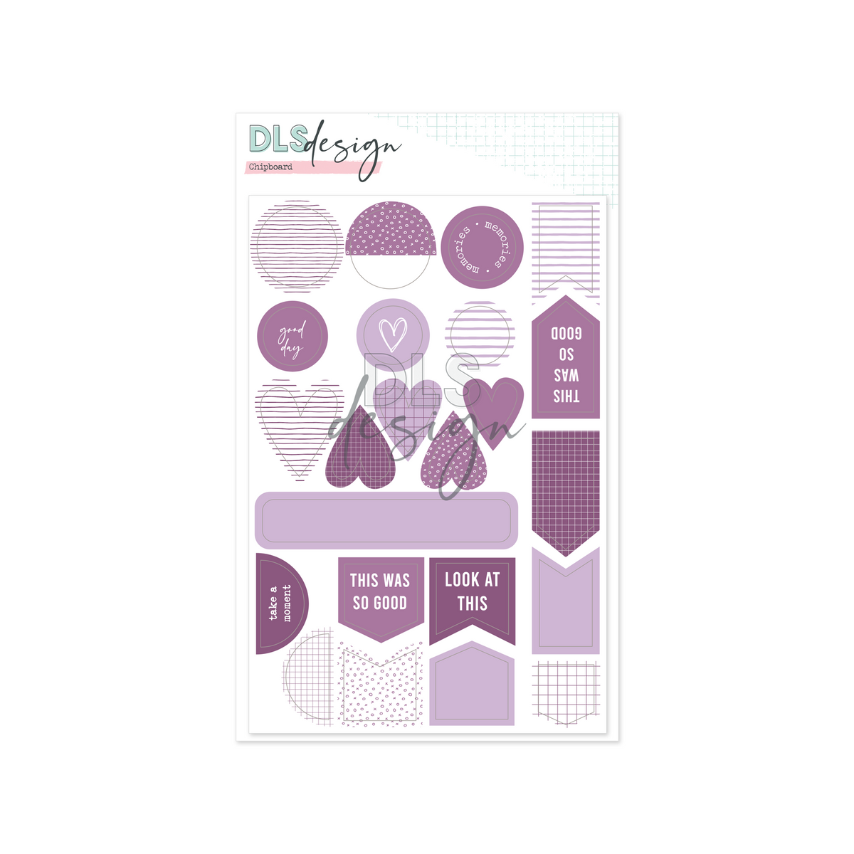Chipboard Essential Shapes Purple