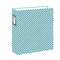Chipboard album 6x8 Wide Spine Denim Stripes