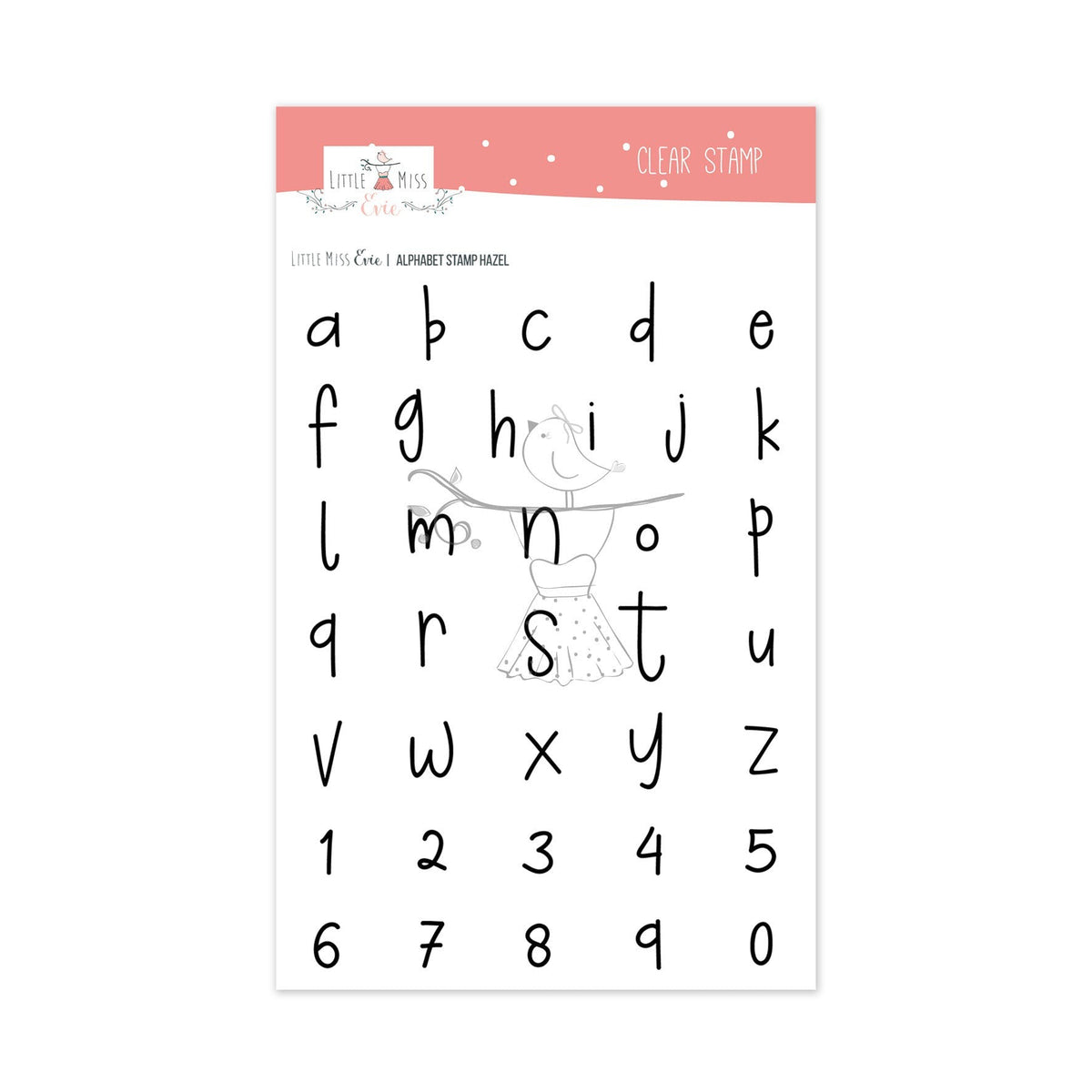 Clear Stamp Alphabet Hazel