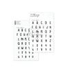 Clear Stamp & Die Set Alphabet Jade