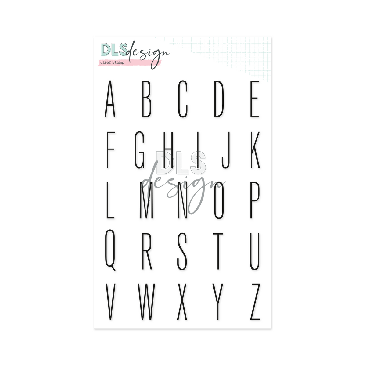 Clear Stamp Emma Medium ABC Uppercase