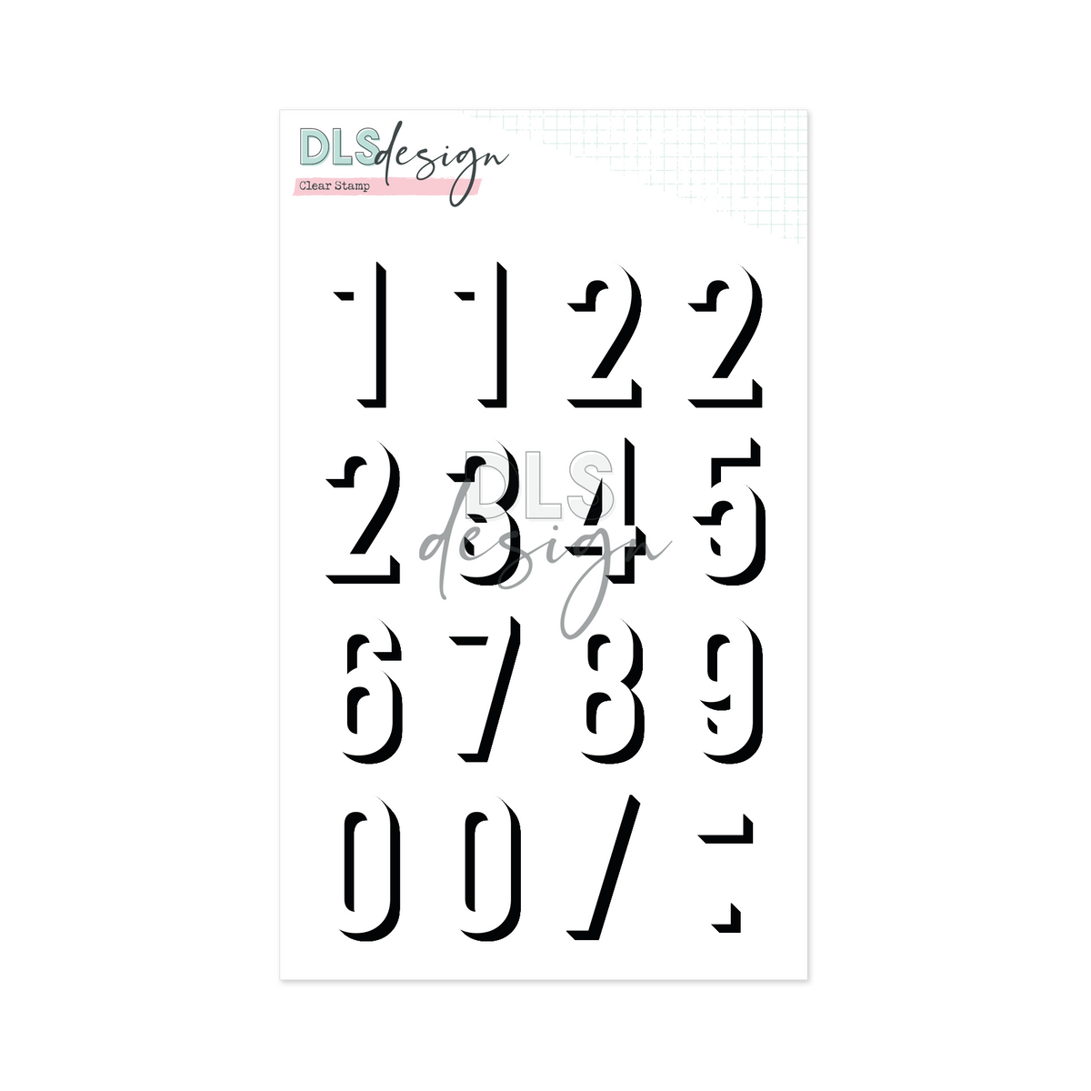Clear Stamp Gilmo Big 123 Shadow