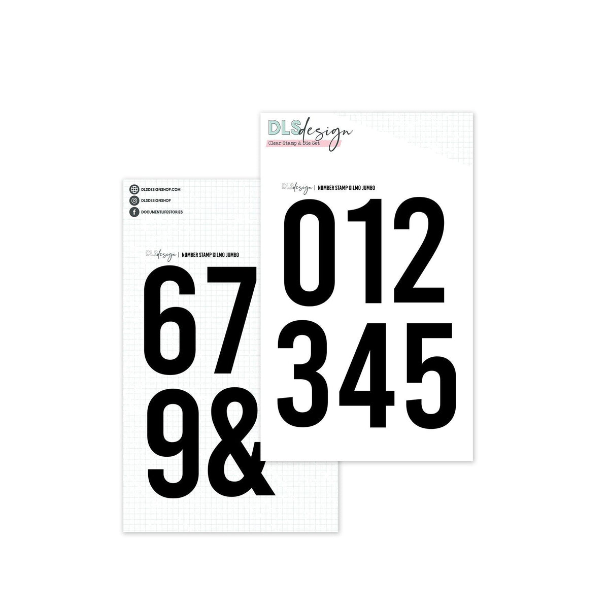 Clear Stamp Gilmo Jumbo Numbers