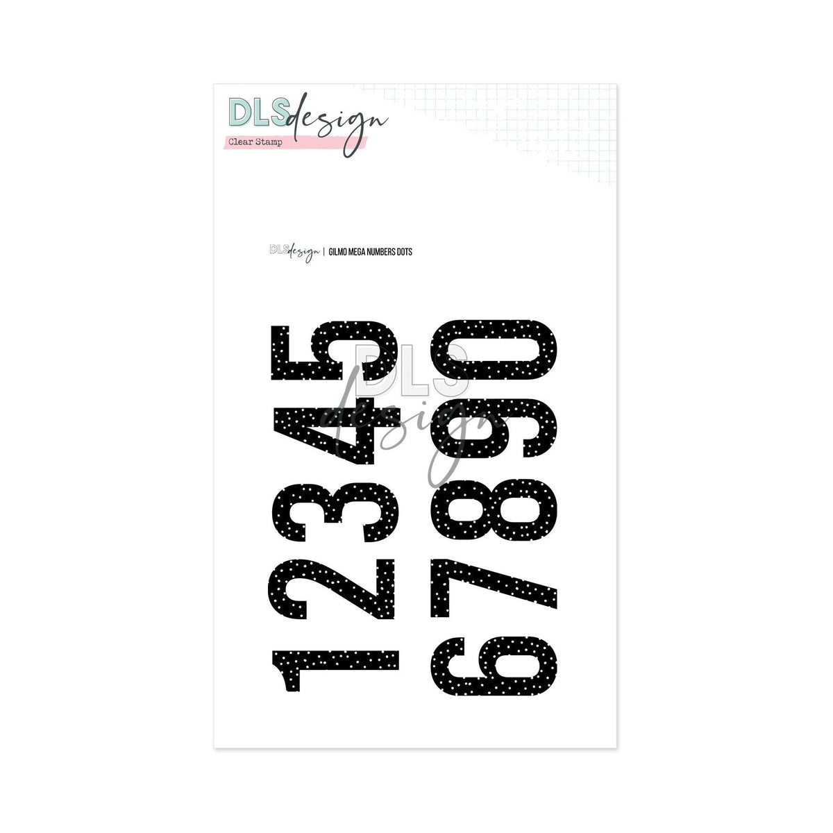 Clear Stamp Gilmo Mega Numbers Dots