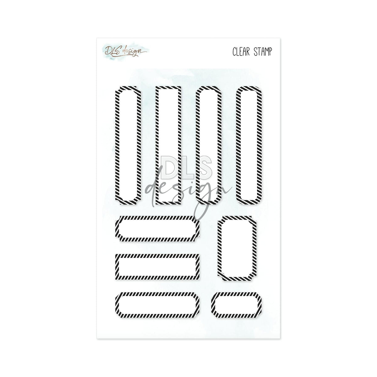 Clear Stamp Labels Stripes
