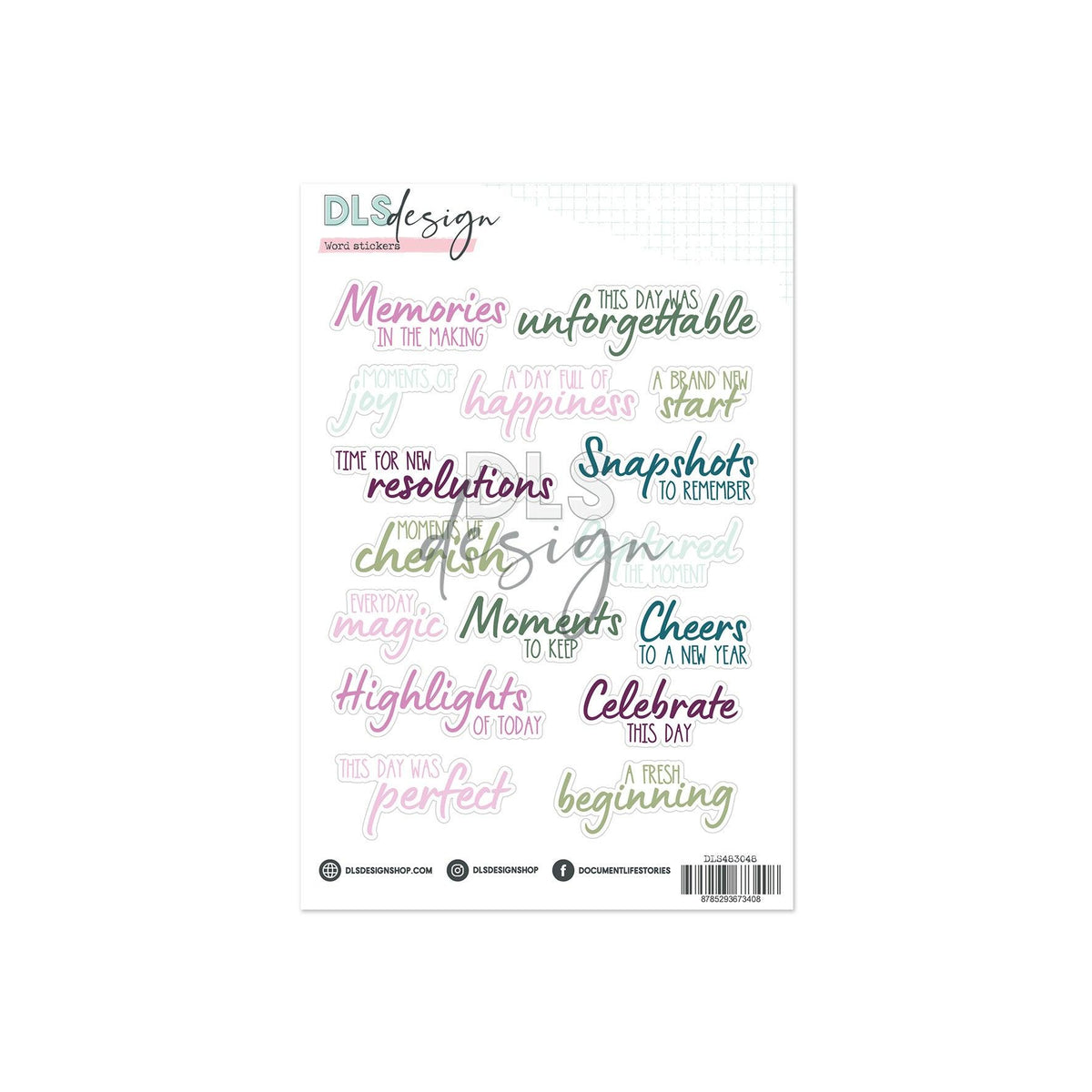 Contour Word Stickers A Story Of New Beginnings