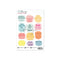 Contour Word Stickers - Advent 2024