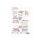 Contour Word Stickers Eighteen Pages of Time