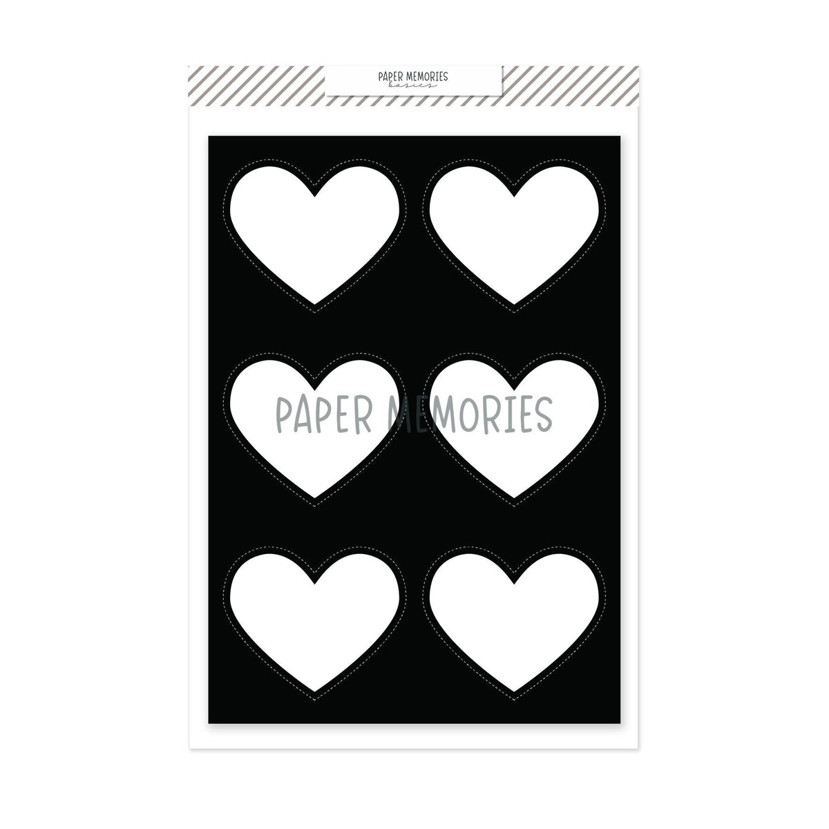 Die 6x8 Inserts Cut-Out Hearts
