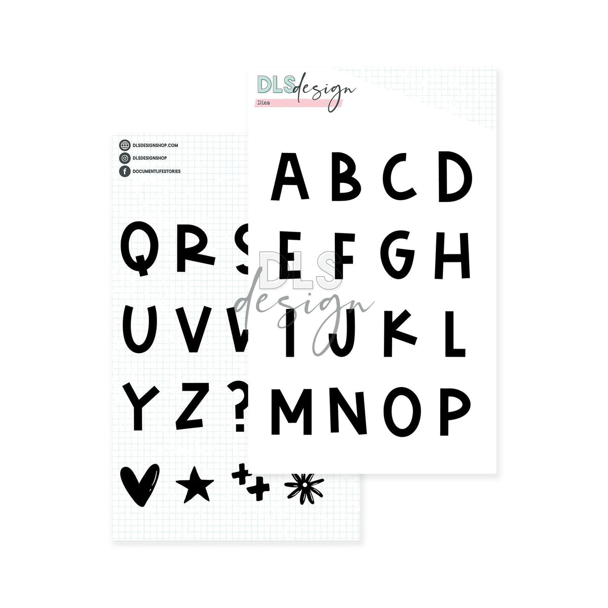 Die Set Mason Alphabet Mason Big