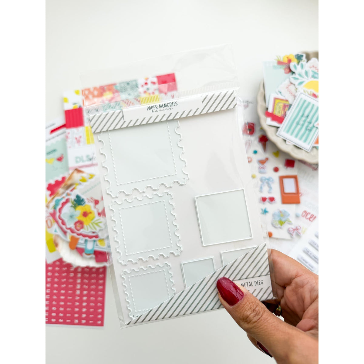 Die Set Postage Stamps Squares