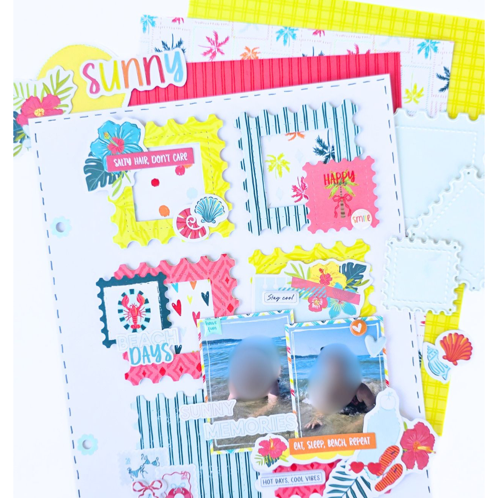 Die Set Postage Stamps Squares