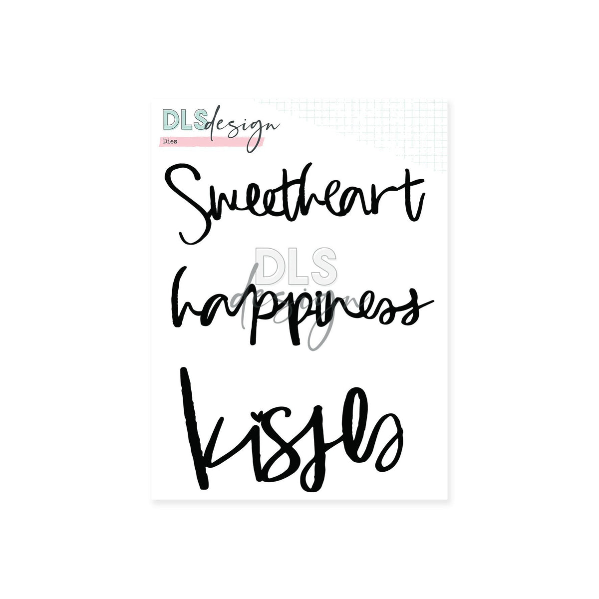 Die Set Words Sweetheart
