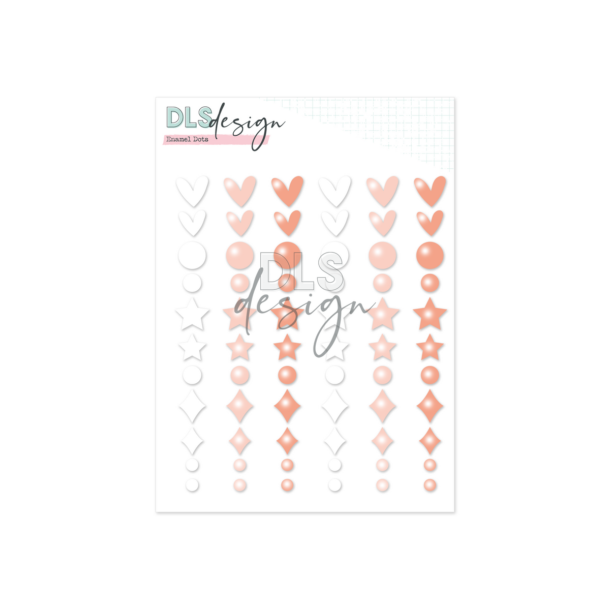 Enamel Shapes Peach