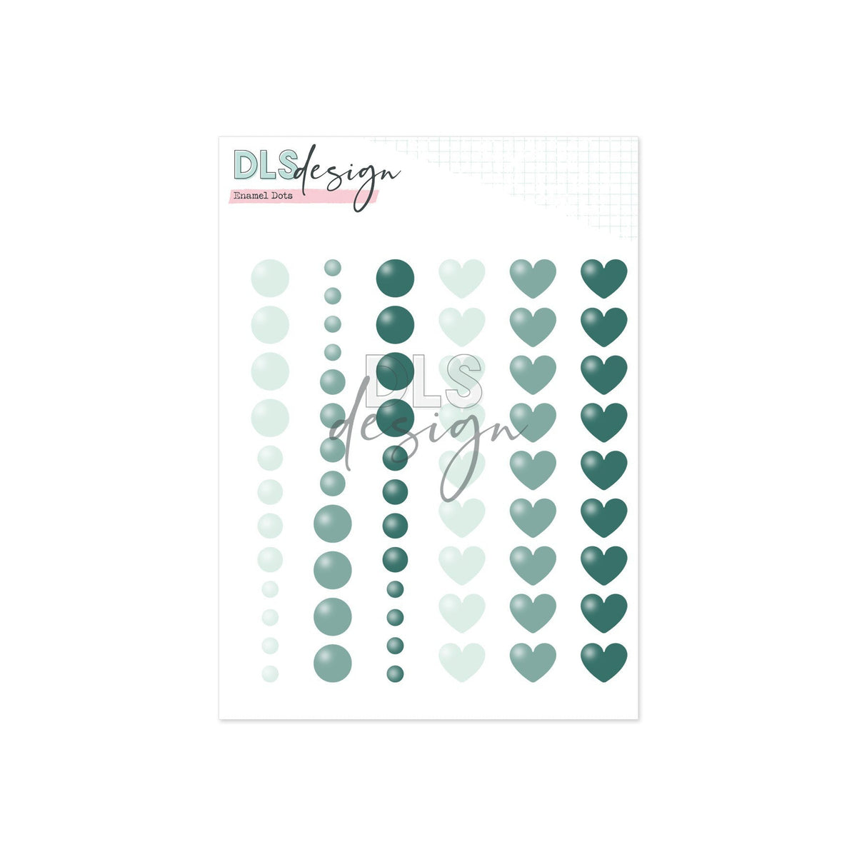 Enamel Shapes Seafoam