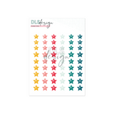 Enamel Shapes Stars Seven Winter Wishes