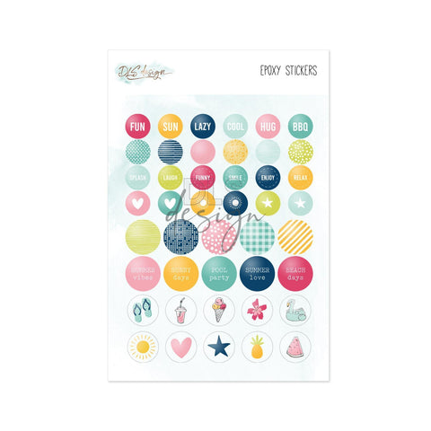 Epoxy Stickers Summer - DLS Design