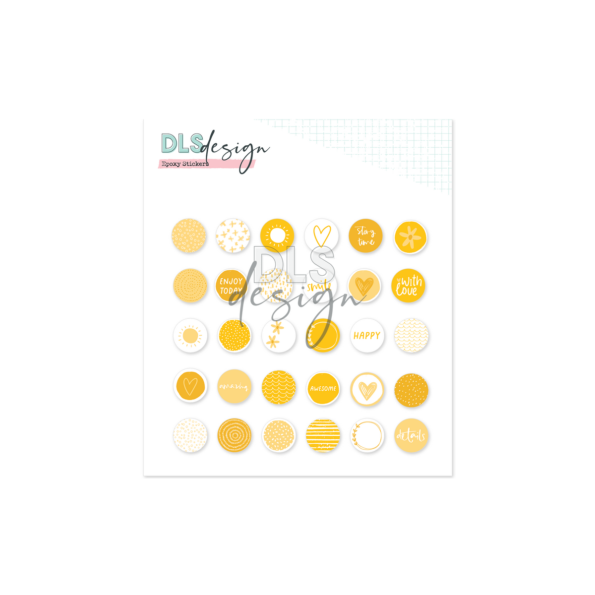 Epoxy Stickers Sunshine