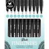 Fineliners and Markers Set Black
