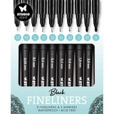 Fineliners and Markers Set Black