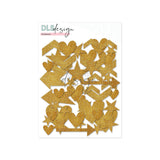 Gold Glitter chipboard shapes