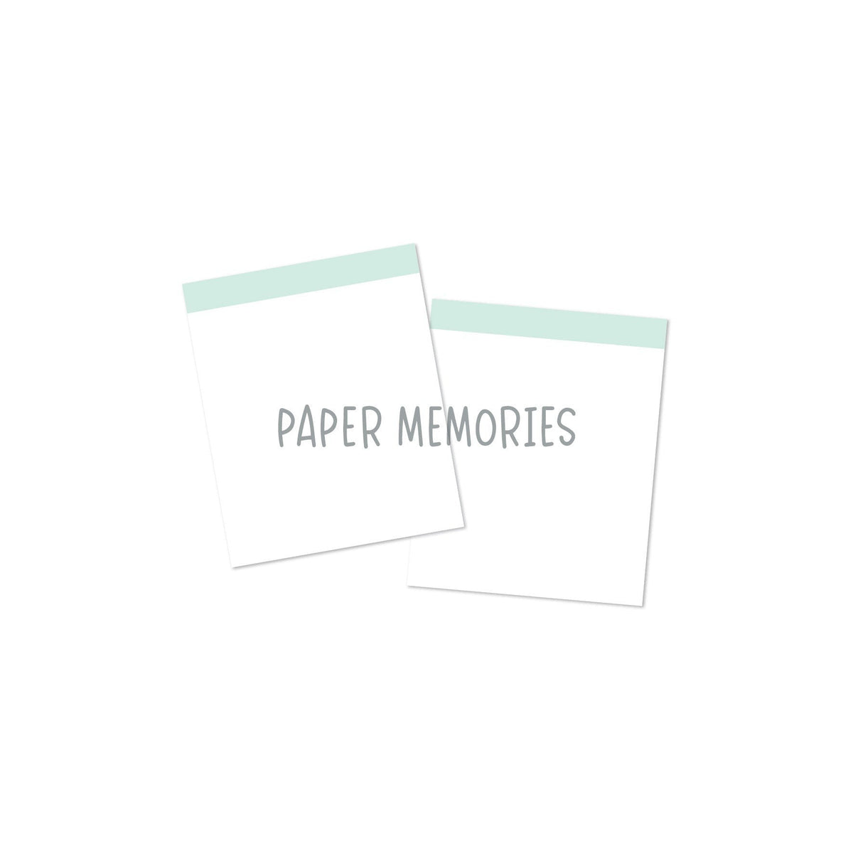 Life Story Insert 6x8" - Blank Highlight - Seafoam