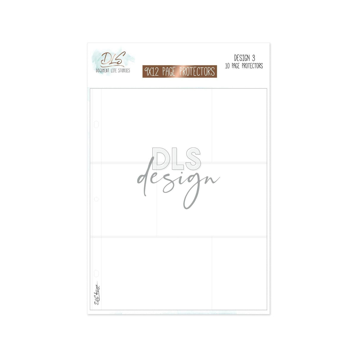 Page Protectors 9x12" Design 3