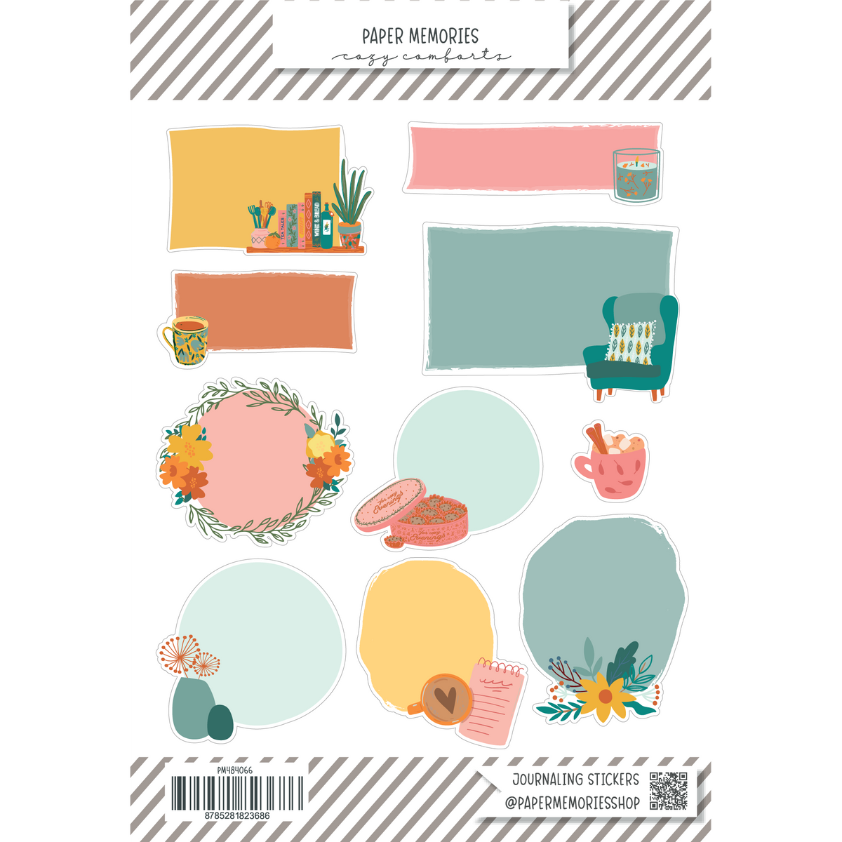 Paper Journaling Shape Stickers Fall Memories - Cozy Comforts