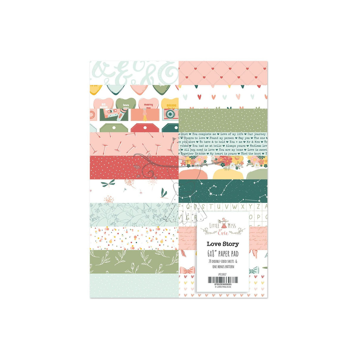 Paper Pad 6x8" Love Story 2.0