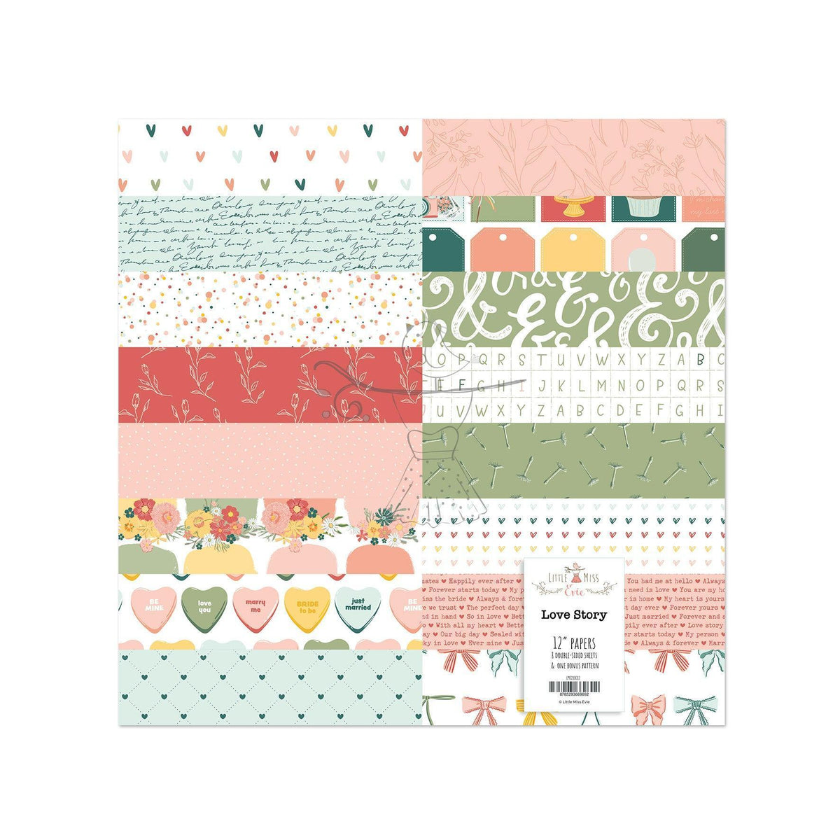 Paper Set 12" Love Story 2.0