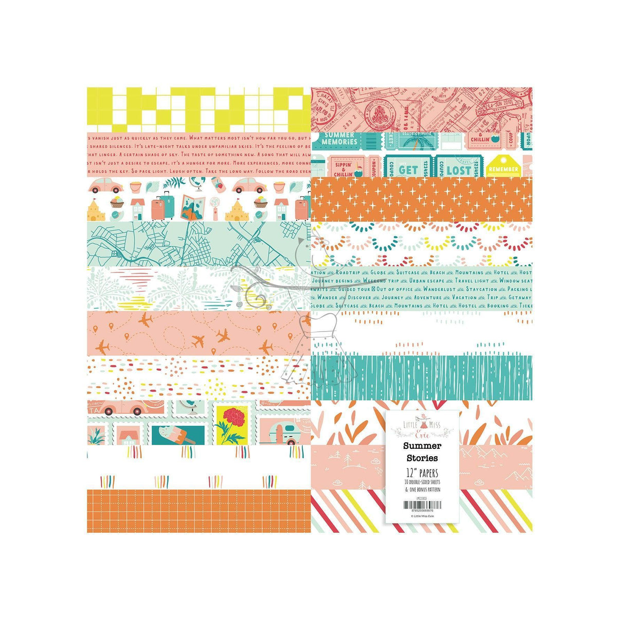 Paper Set 12" Summer Stories
