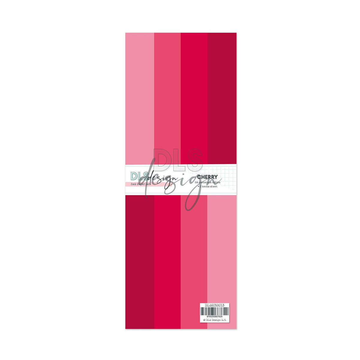 Paper Set 3x8" Cardstock Cherry