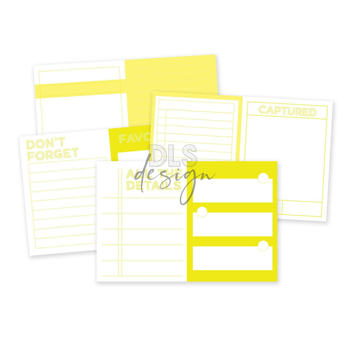 Pocket Pages set 4x6 Essentials - Limeade