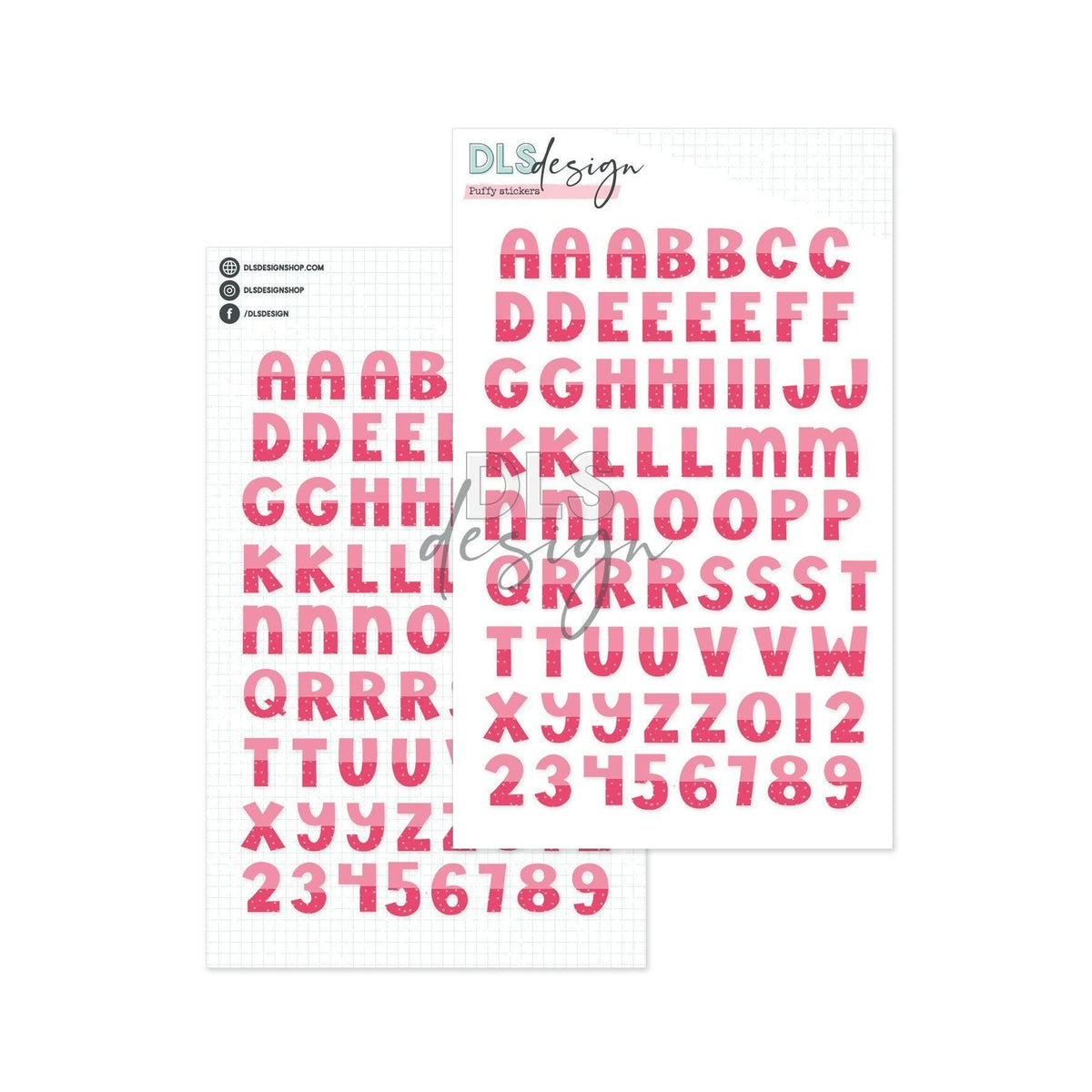 Puffy Stickers Alphabet Blooming Days Cherry