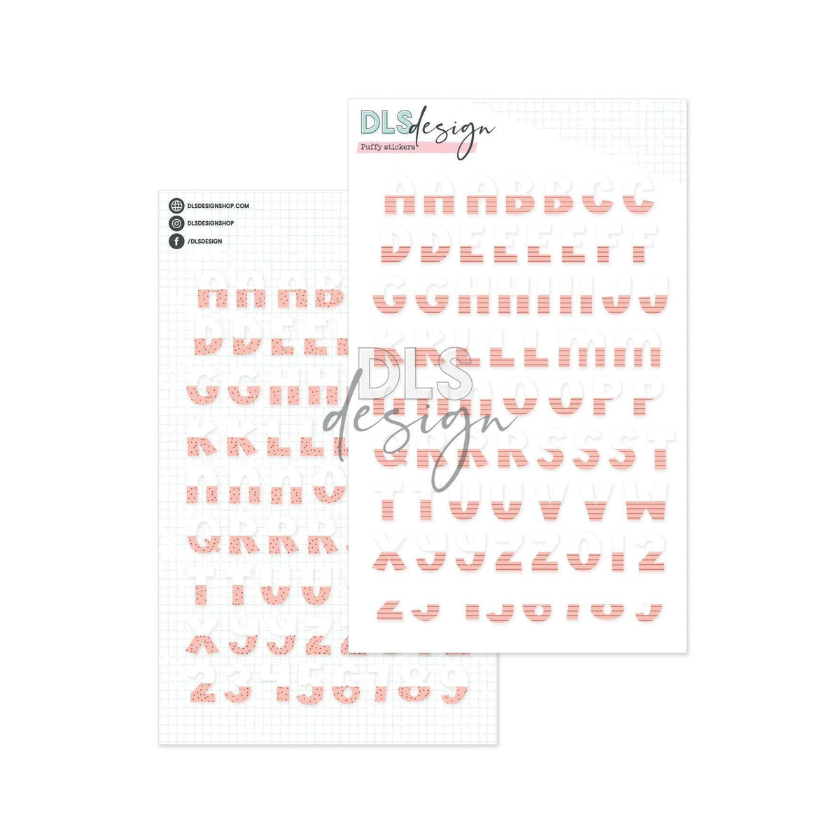 Puffy Stickers Alphabet Riley Coral Sands